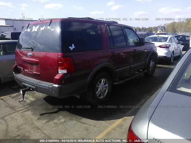 1FMRU15WX4LB71126 - 2004 FORD EXPEDITION XLT RED photo 4
