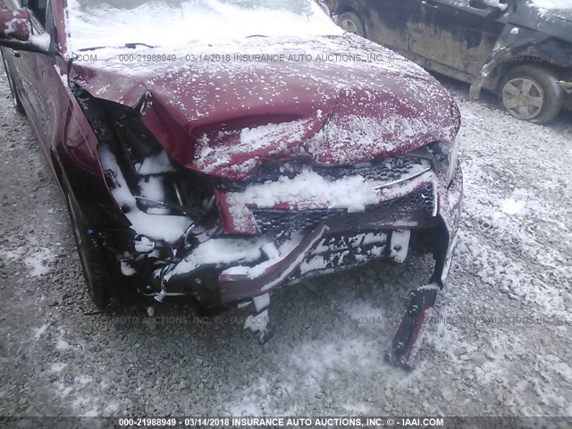 1G1PG5SC4C7405796 - 2012 CHEVROLET CRUZE LT RED photo 6