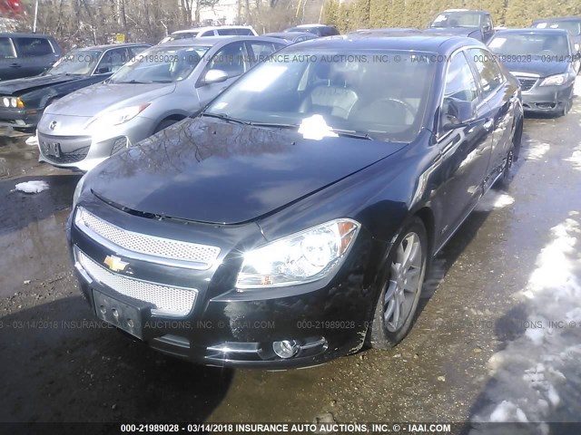 1G1ZG5E71CF369207 - 2012 CHEVROLET MALIBU LTZ BLACK photo 2