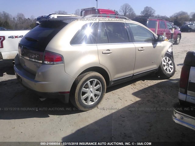 2LMDU88C07BJ25012 - 2007 LINCOLN MKX GOLD photo 4