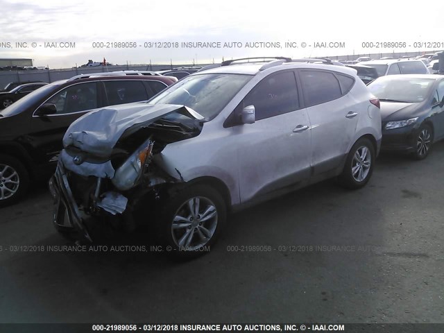 KM8JUCAC3CU431086 - 2012 HYUNDAI TUCSON GLS/LIMITED SILVER photo 2