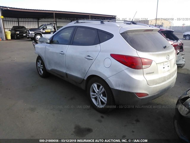 KM8JUCAC3CU431086 - 2012 HYUNDAI TUCSON GLS/LIMITED ვერცხლისფერი ფოტო 3