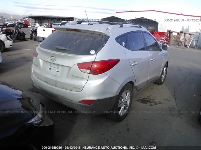 KM8JUCAC3CU431086 - 2012 HYUNDAI TUCSON GLS/LIMITED ვერცხლისფერი ფოტო 4