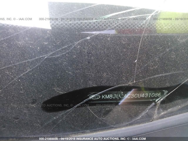 KM8JUCAC3CU431086 - 2012 HYUNDAI TUCSON GLS/LIMITED ვერცხლისფერი ფოტო 9