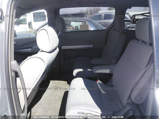 5N1BV28U09N106070 - 2009 NISSAN QUEST S/SE/SL SILVER photo 8