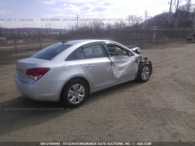 1G1PA5SG1G7169795 - 2016 CHEVROLET CRUZE LIMITED L SILVER photo 4