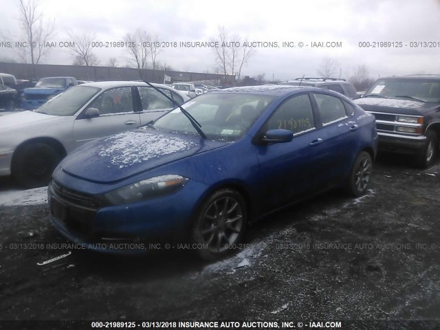 1C3CDFBA6DD343196 - 2013 DODGE DART SXT BLUE photo 2