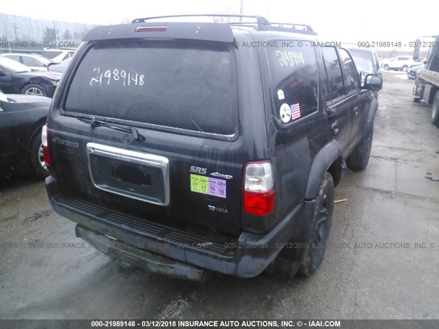 JT3HN86R729068856 - 2002 TOYOTA 4RUNNER SR5 BLACK photo 4