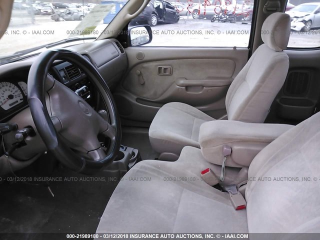 5TESM92N12Z889355 - 2002 TOYOTA TACOMA XTRACAB PRERUNNER 棕色 照片 5