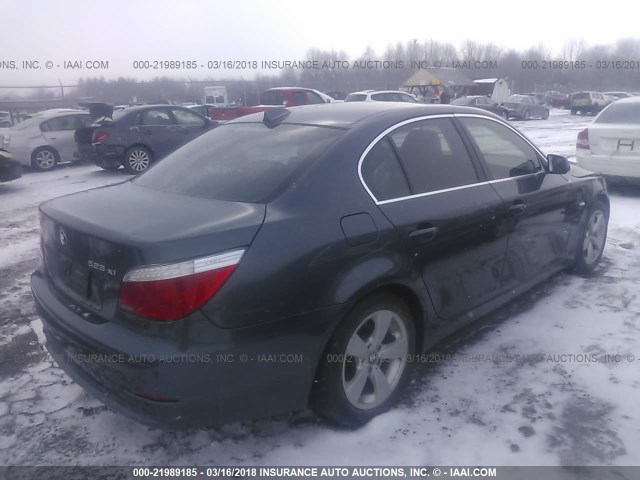 WBANV13578CZ55793 - 2008 BMW 528 XI GRAY photo 4