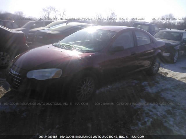 1C3EL56R36N212567 - 2006 CHRYSLER SEBRING TOURING RED photo 2