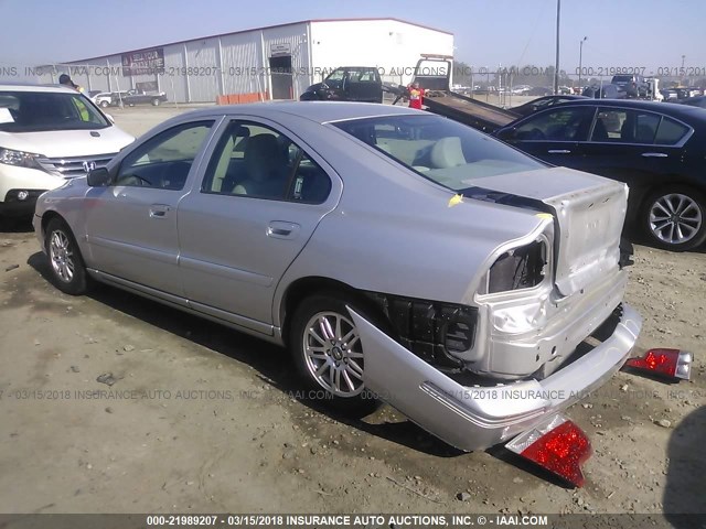 YV1RS612952483367 - 2005 VOLVO S60 SILVER photo 3