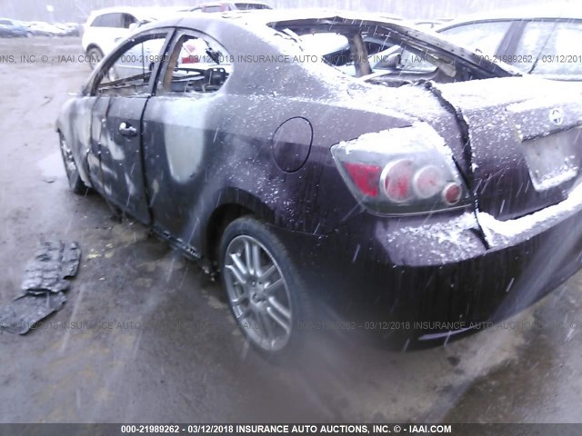 JTKDE167480271600 - 2008 TOYOTA SCION TC 勃艮第红 照片 3