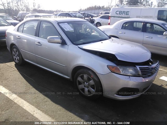 KNAGE228795350494 - 2009 KIA OPTIMA LX/EX SILVER photo 1