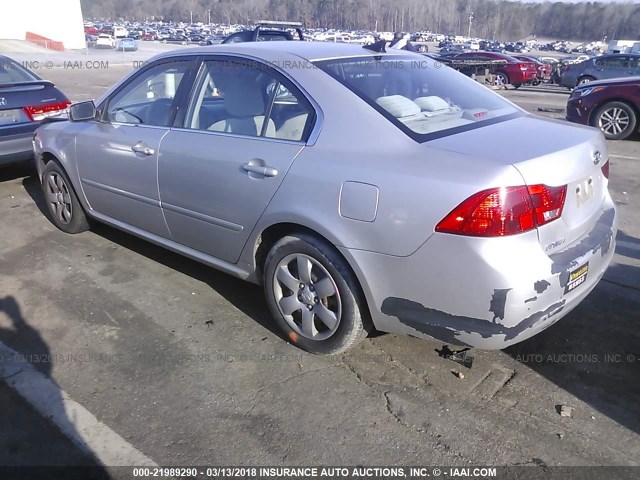 KNAGE228795350494 - 2009 KIA OPTIMA LX/EX SILVER photo 3