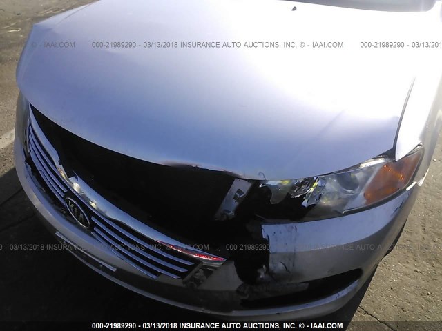 KNAGE228795350494 - 2009 KIA OPTIMA LX/EX SILVER photo 6