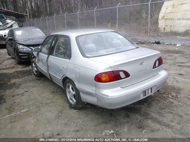 2T1BR12E8XC180504 - 1999 TOYOTA COROLLA VE/CE/LE SILVER photo 3