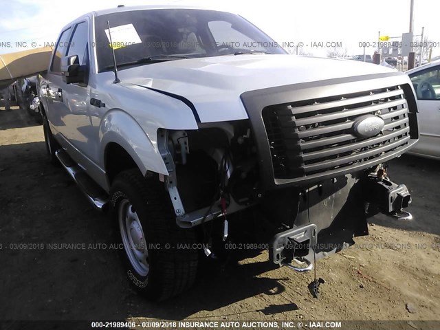 1FTFW1EF4BFC70828 - 2011 FORD F150 SUPERCREW SILVER photo 1