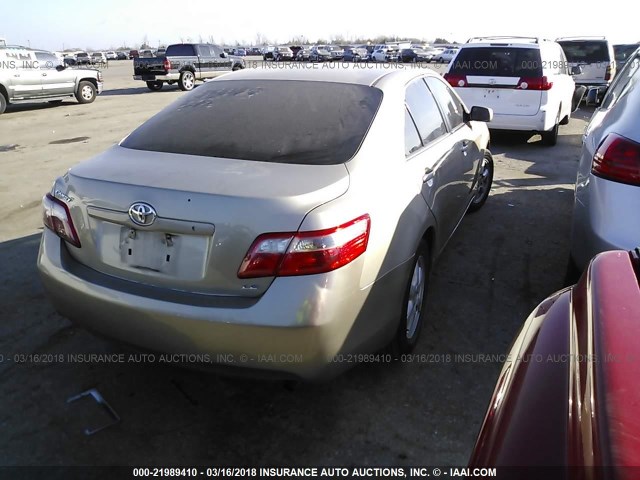 4T1BE46K68U775879 - 2008 TOYOTA CAMRY CE/LE/XLE/SE BEIGE photo 4
