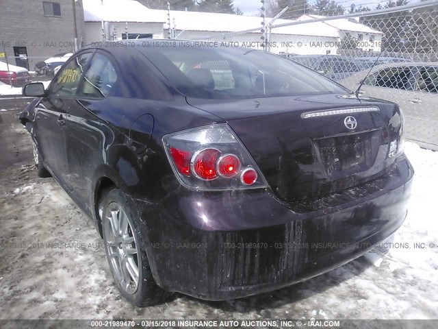 JTKDE167X80248953 - 2008 TOYOTA SCION TC 紫色 照片 3