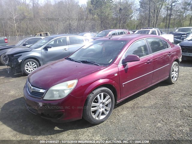 1G8ZS57N97F157060 - 2007 SATURN AURA XE RED photo 2