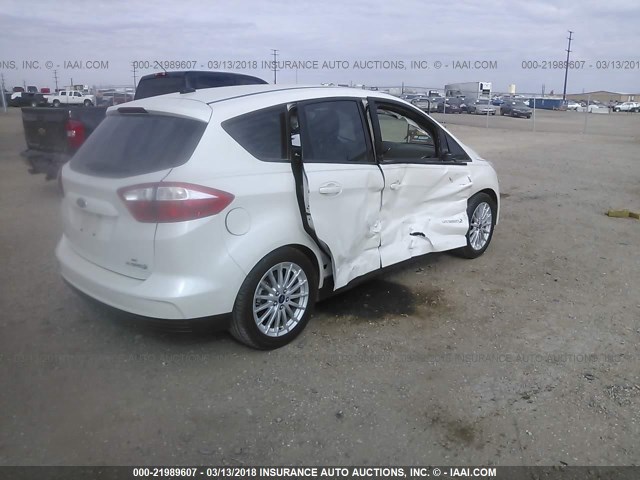 1FADP5AU6DL511704 - 2013 FORD C-MAX SE WHITE photo 4