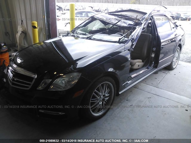 WDDHF8JB9DA765780 - 2013 MERCEDES-BENZ E 350 4MATIC BLACK photo 2