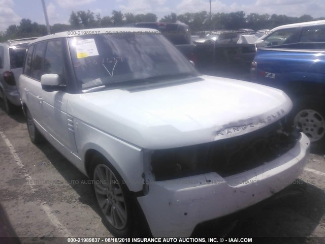 SALMF1D42CA366567 - 2012 LAND ROVER RANGE ROVER HSE LUXURY WHITE photo 1