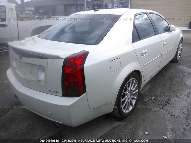 1G6DP577360121985 - 2006 CADILLAC CTS HI FEATURE V6 WHITE photo 4