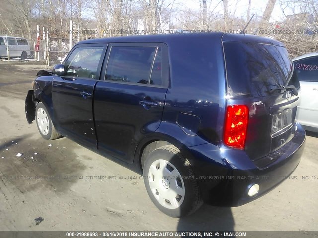 JTLKE50EX81050983 - 2008 TOYOTA SCION XB ლურჯი ფოტო 3
