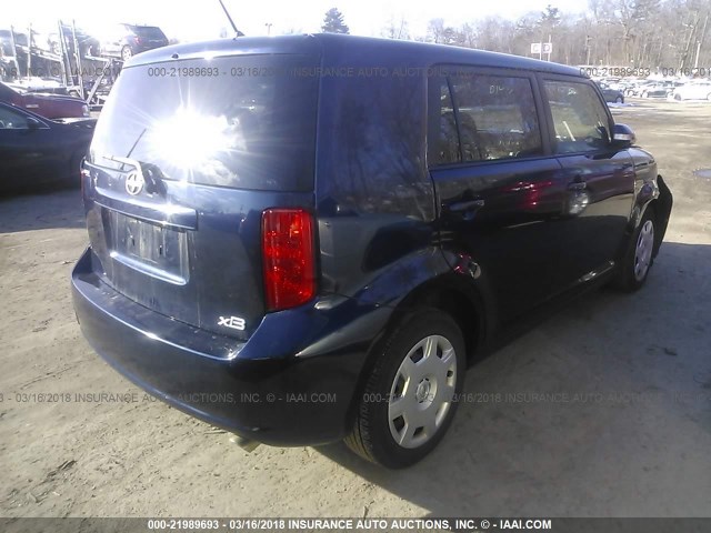 JTLKE50EX81050983 - 2008 TOYOTA SCION XB ლურჯი ფოტო 4