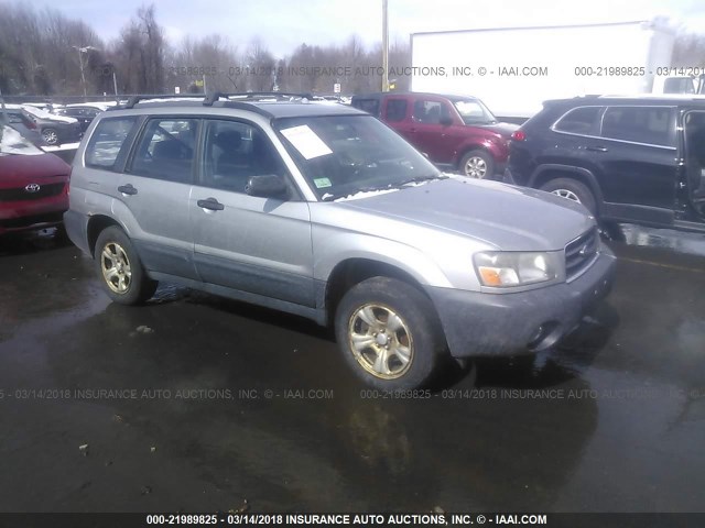 JF1SG63695G734731 - 2005 SUBARU FORESTER 2.5X GRAY photo 1