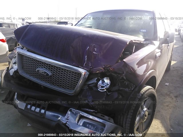 1FTPW12594KD05583 - 2004 FORD F150 SUPERCREW MAROON photo 2