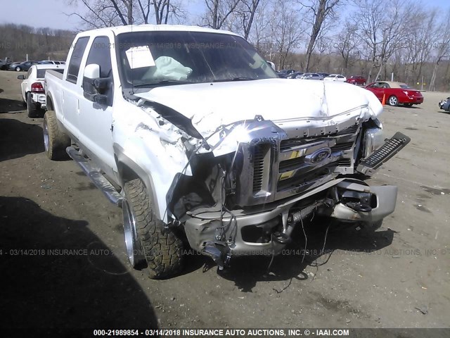 1FTWW31R28EB23420 - 2008 FORD F350 SRW SUPER DUTY WHITE photo 1