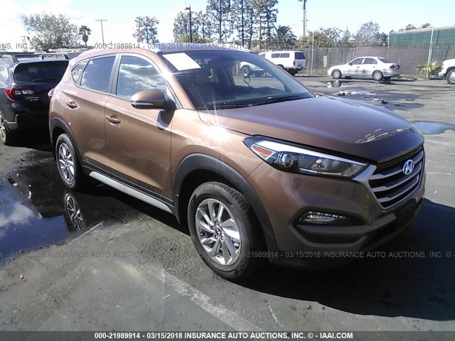 KM8J33A45HU409464 - 2017 HYUNDAI TUCSON LIMITED/SPORT AND ECO/SE BROWN photo 1