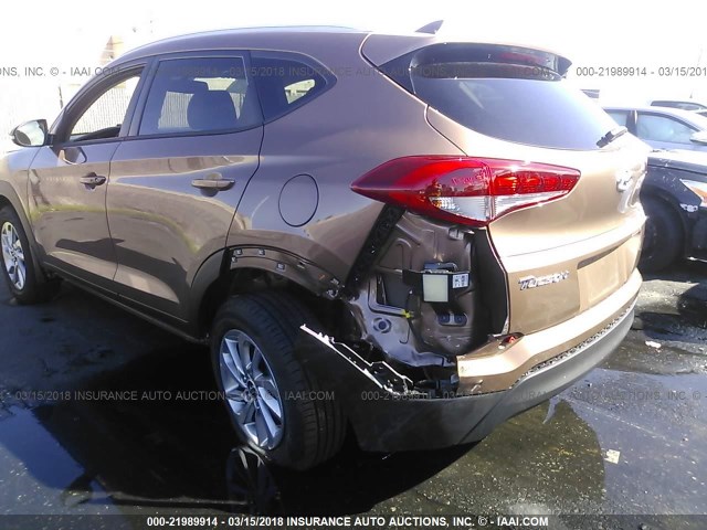 KM8J33A45HU409464 - 2017 HYUNDAI TUCSON LIMITED/SPORT AND ECO/SE BROWN photo 6