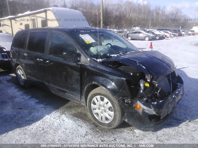 2C4RDGBG7HR574711 - 2017 DODGE GRAND CARAVAN SE BLACK photo 1