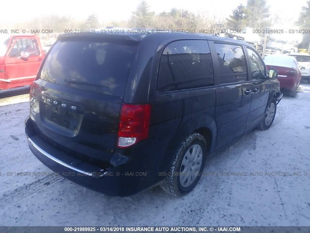 2C4RDGBG7HR574711 - 2017 DODGE GRAND CARAVAN SE BLACK photo 4