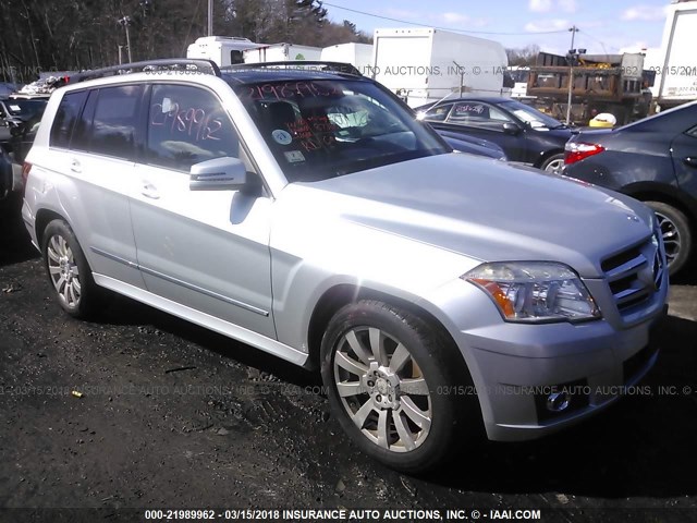 WDCGG8HB1BF653073 - 2011 MERCEDES-BENZ GLK 350 4MATIC SILVER photo 1