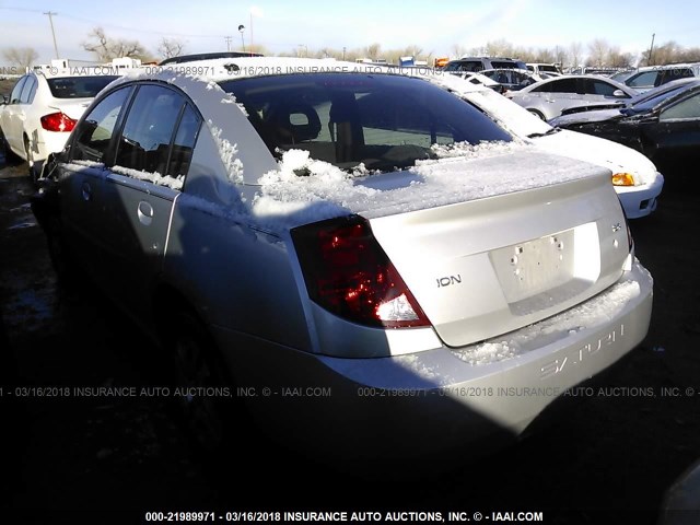 1G8AL55B27Z165468 - 2007 SATURN ION LEVEL 3 SILVER photo 3