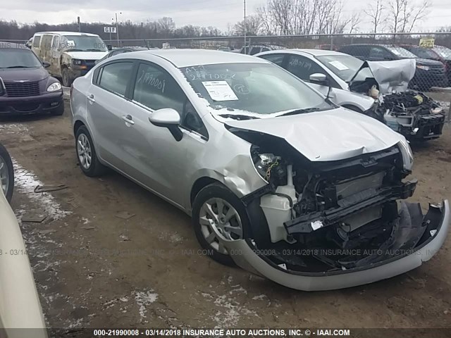 KNADM4A37D6284166 - 2013 KIA RIO LX Արծաթագույն լուսանկար 1