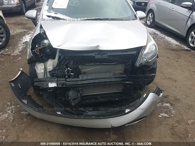 KNADM4A37D6284166 - 2013 KIA RIO LX Արծաթագույն լուսանկար 6