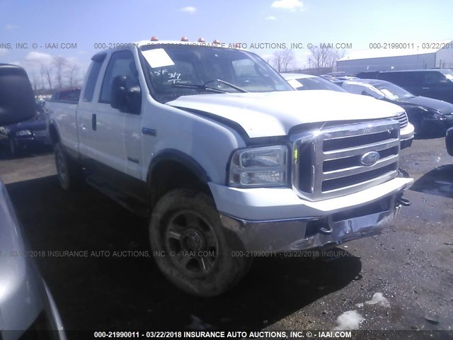 1FTWX31P35EC92756 - 2005 FORD F350 SRW SUPER DUTY WHITE photo 1