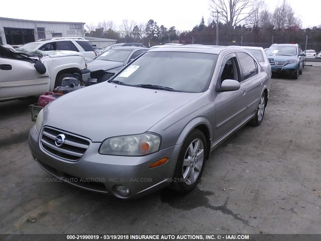 JN1DA31A53T403758 - 2003 NISSAN MAXIMA GLE/SE SILVER photo 2