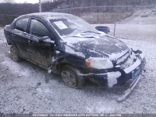 KL1TD56678B232757 - 2008 CHEVROLET AVEO LS BLACK photo 1