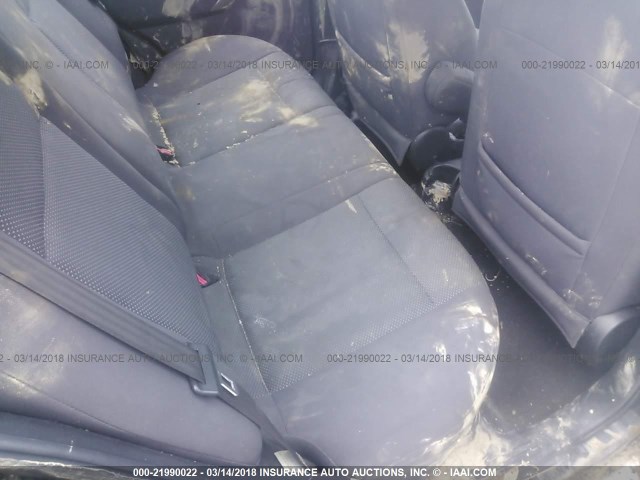 KL1TD56678B232757 - 2008 CHEVROLET AVEO LS BLACK photo 8