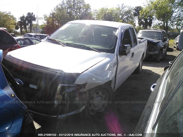 1FTEX1CM6EKG24273 - 2014 FORD F150 SUPER CAB WHITE photo 6