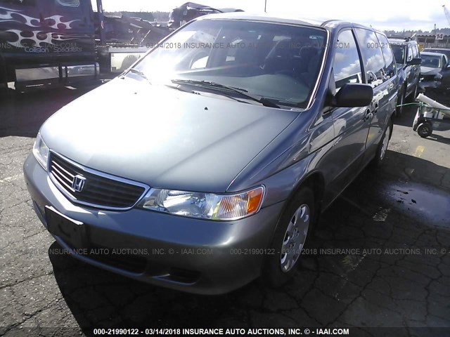 2HKRL185XYH519091 - 2000 HONDA ODYSSEY LX GRAY photo 2