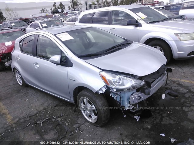 JTDKDTB31F1583753 - 2015 TOYOTA PRIUS C SILVER photo 1