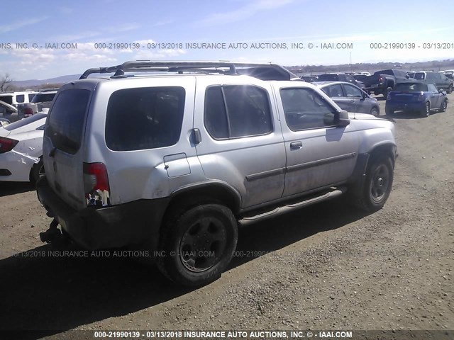 5N1ED28Y74C621929 - 2004 NISSAN XTERRA XE/SE SILVER photo 4